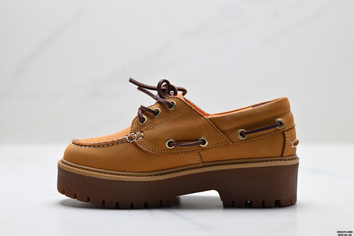 Timberland Wheat Women's Platform Boat Shoe