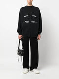 Raf Simons tour-print fleece cardigan