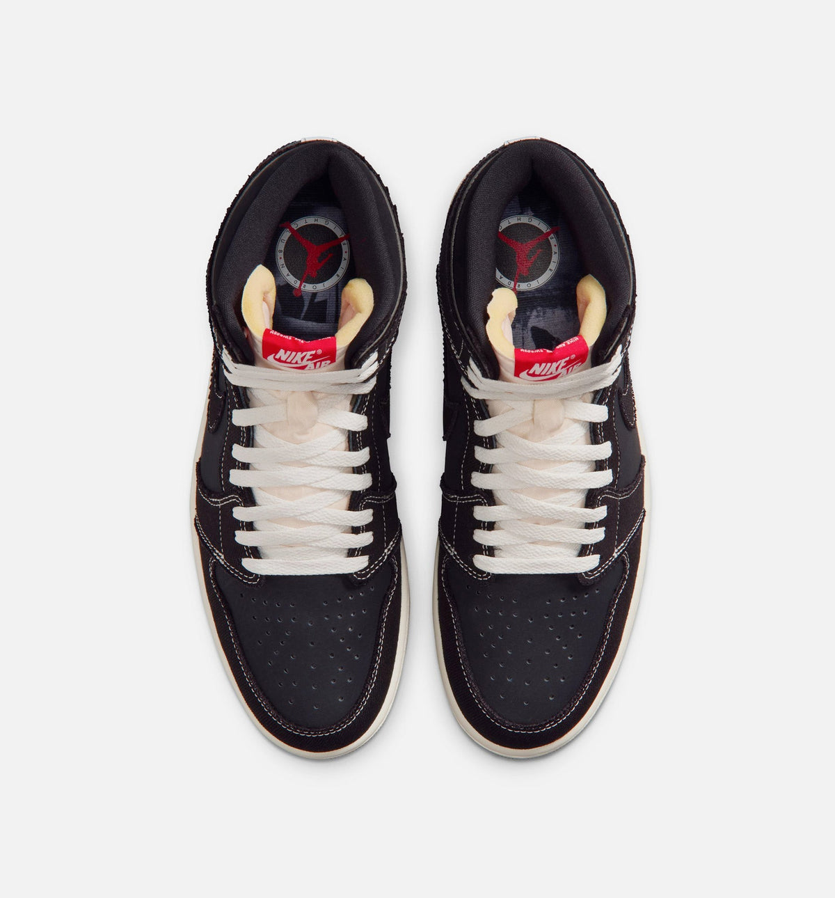 Air Jordan 1 Retro High OG Flight Club Men's Shoes - Black/Red/Gum