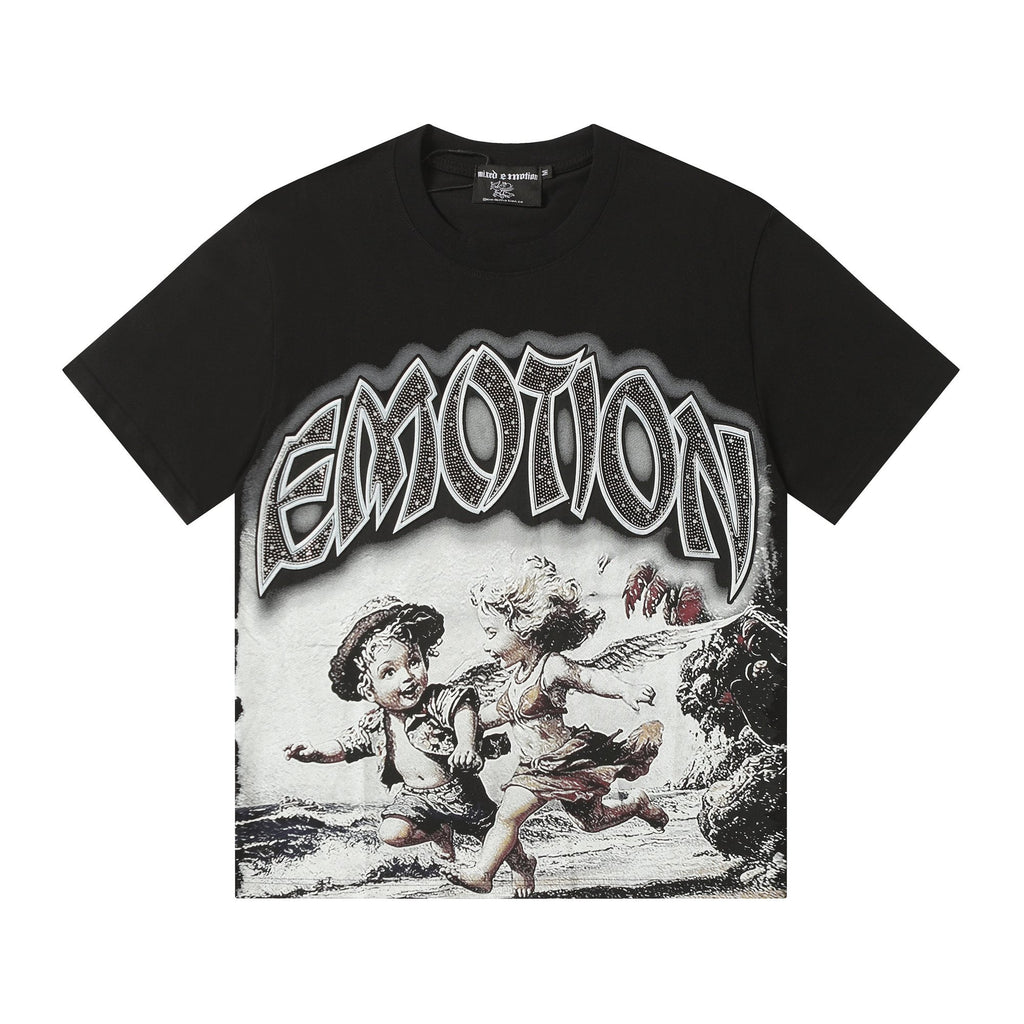 MIXED EMOTION Angel Beach Graphic T-Shirt