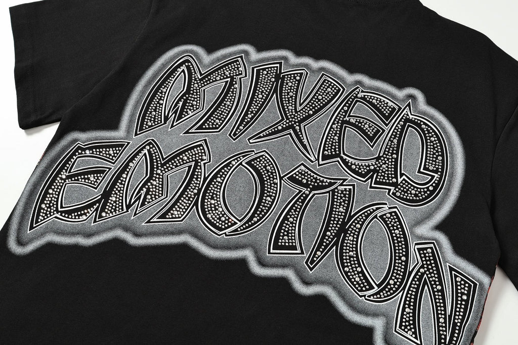 MIXED EMOTION Heat-Pressed Graphic T-Shirt