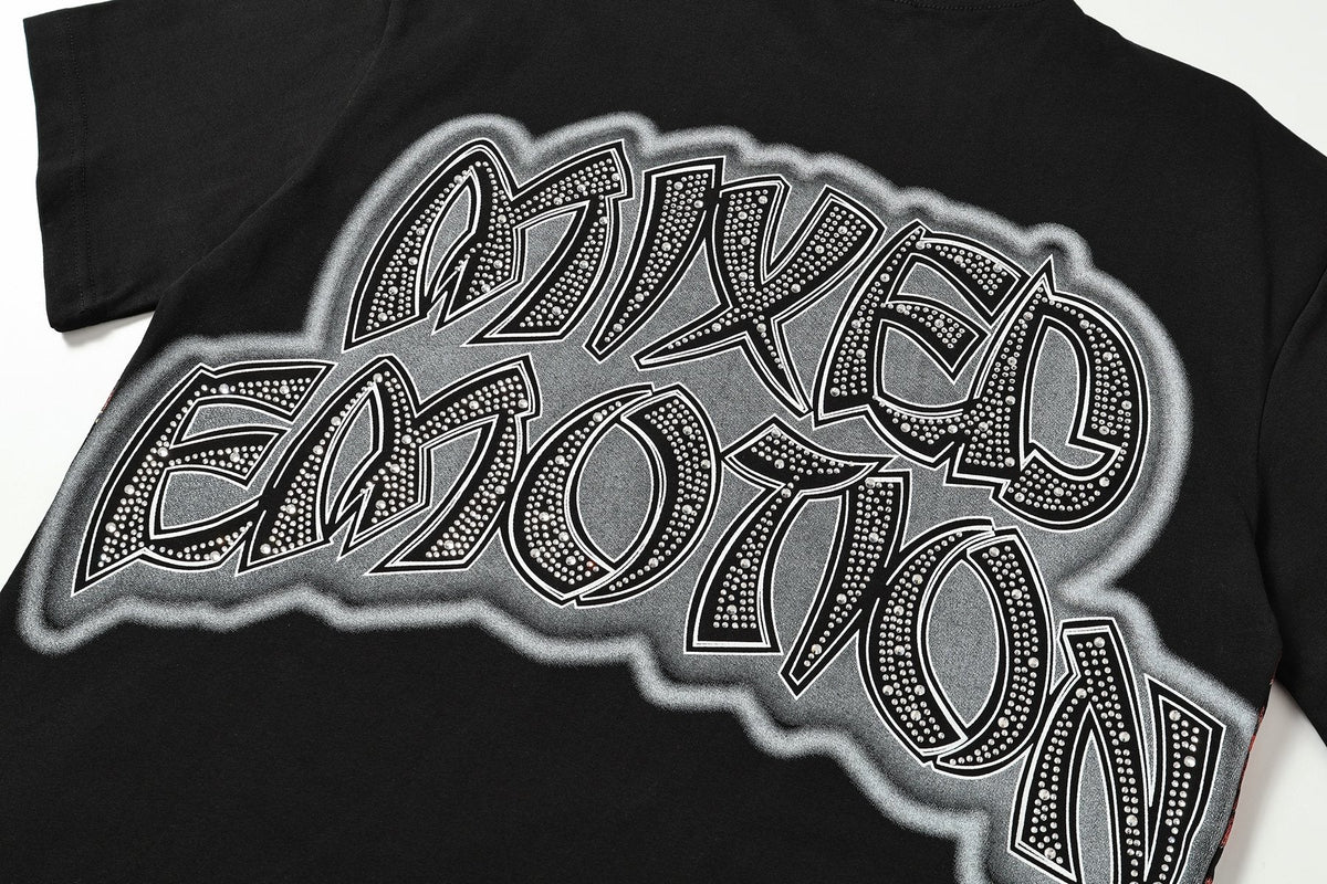 MIXED EMOTION Heat-Pressed Graphic T-Shirt