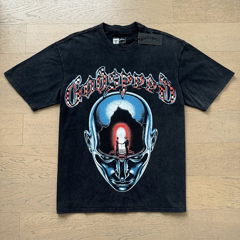 Godspeed Out of Many One Washed Graphic T-Shirt